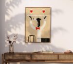 Greyhound Waiter Wine Print