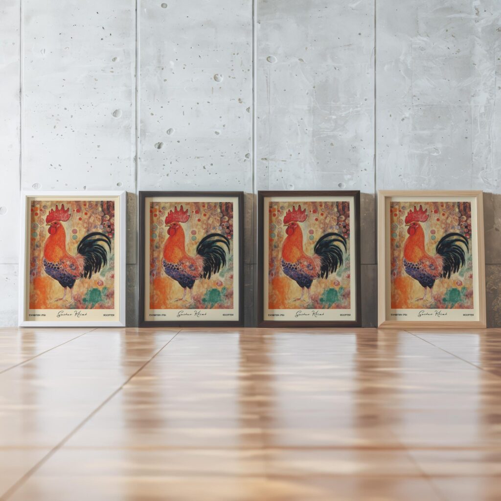 Gustav Klimt Rooster Art Print