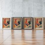 Gustav Klimt Rooster Art Print