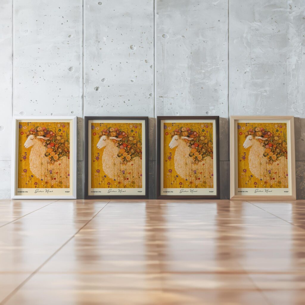 Gustav Klimt Sheep Art Print