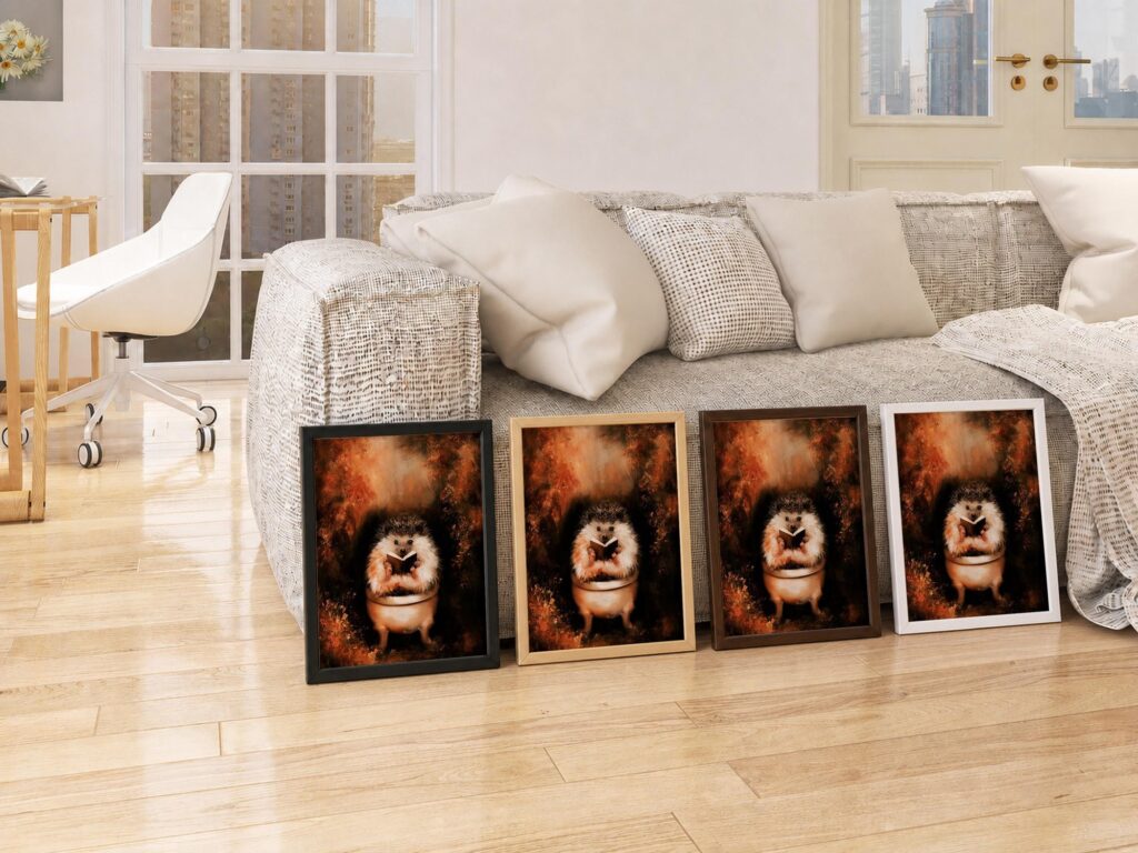 Hedgehog Bathroom Print