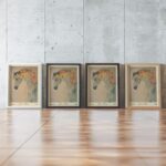 Horse Klimt Art Print