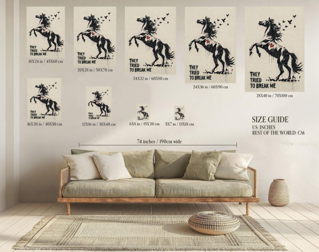 Horse with Birds Wall Art