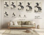 Horse with Birds Wall Art