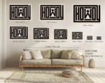Howdy Black Diamonds Print