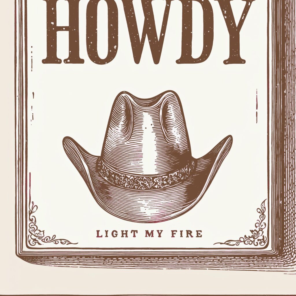 Howdy Yall Western Matchbox Art Print Set