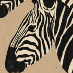 Japandi Zebra Wall Art