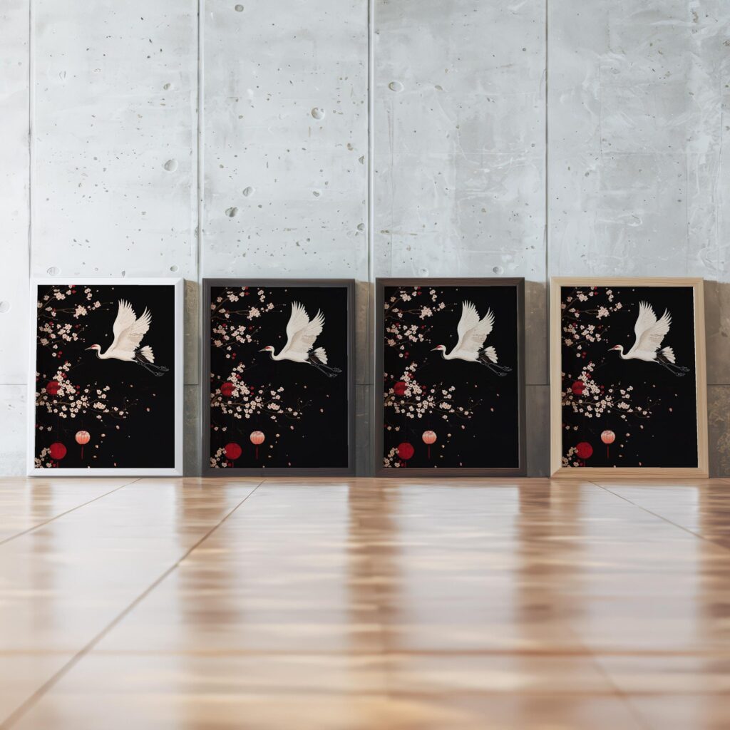Japanese Crane Art Print