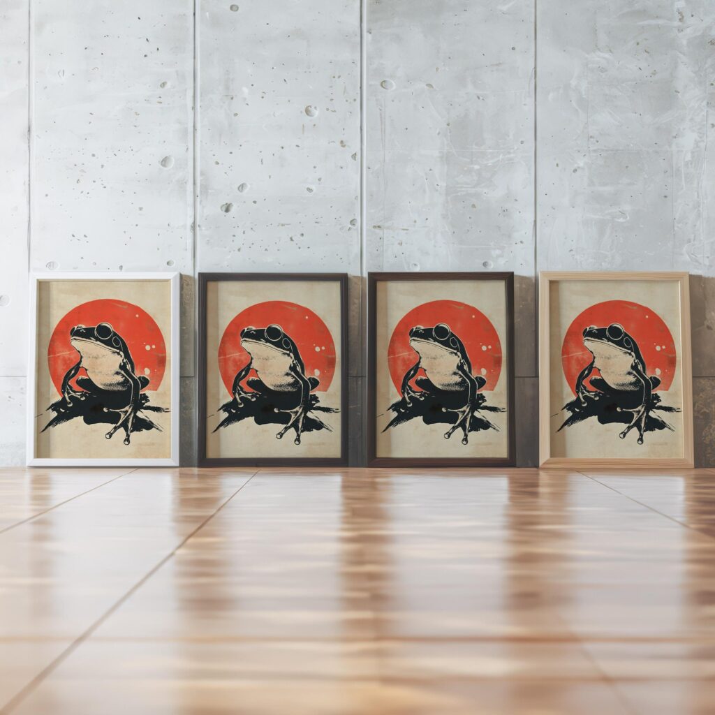 Japanese Frog Art Print