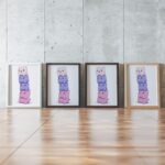 Kawaii Cat Stack Poster