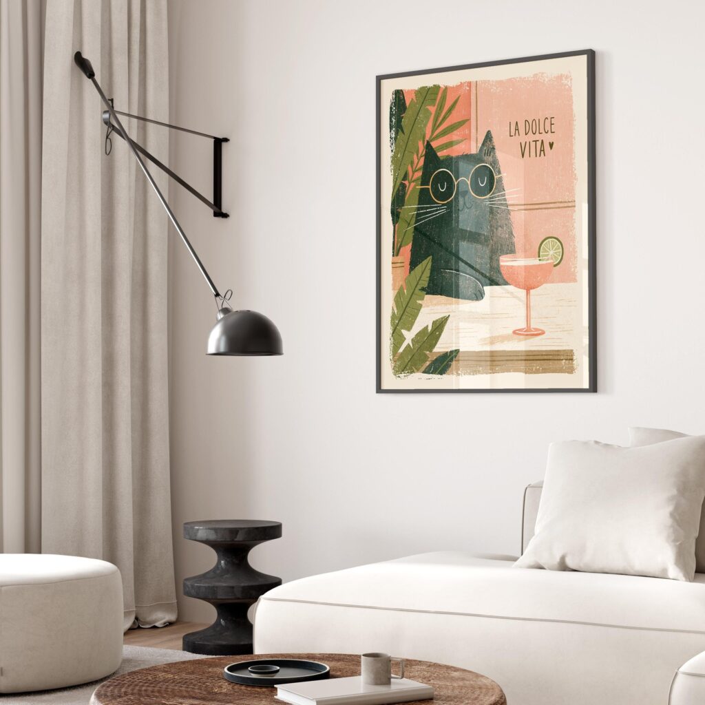 La Dolce Vita Cat Print