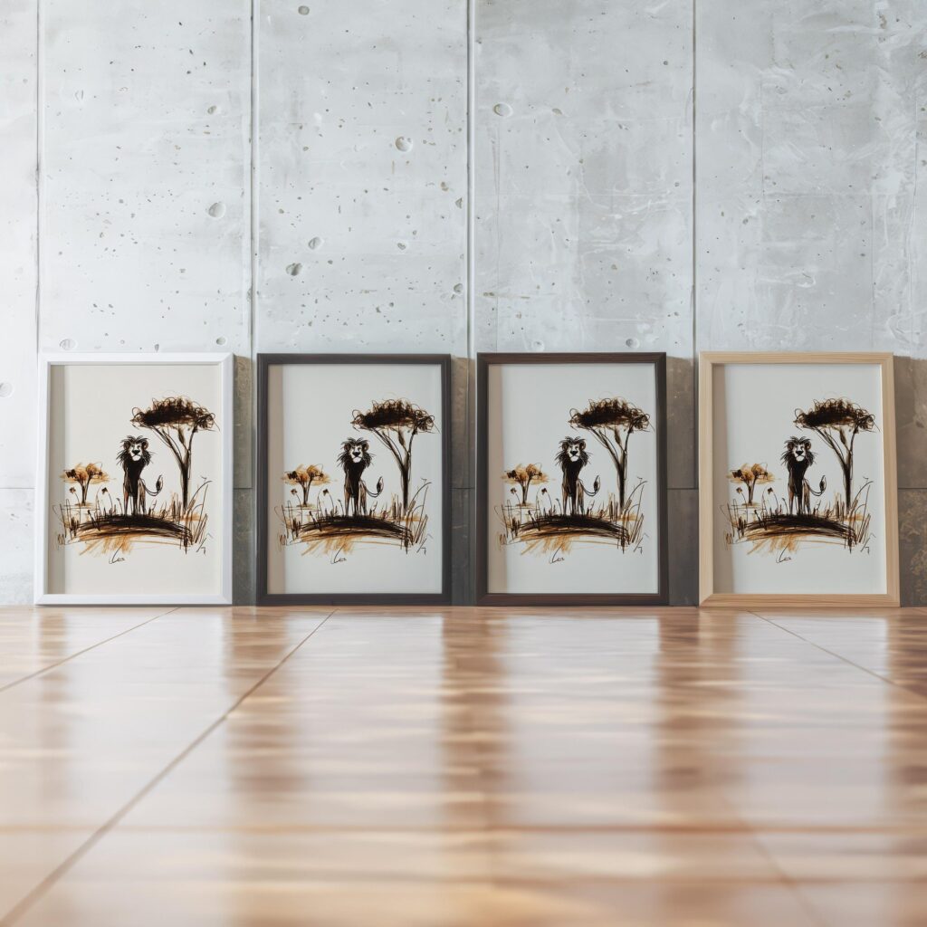 Lion Safari Poster