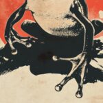 Mid Century Frog and Koi Fish Print Set