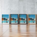 Mid Century Pool House Poster