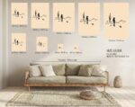 Minimal Western Desert Cowboy Print