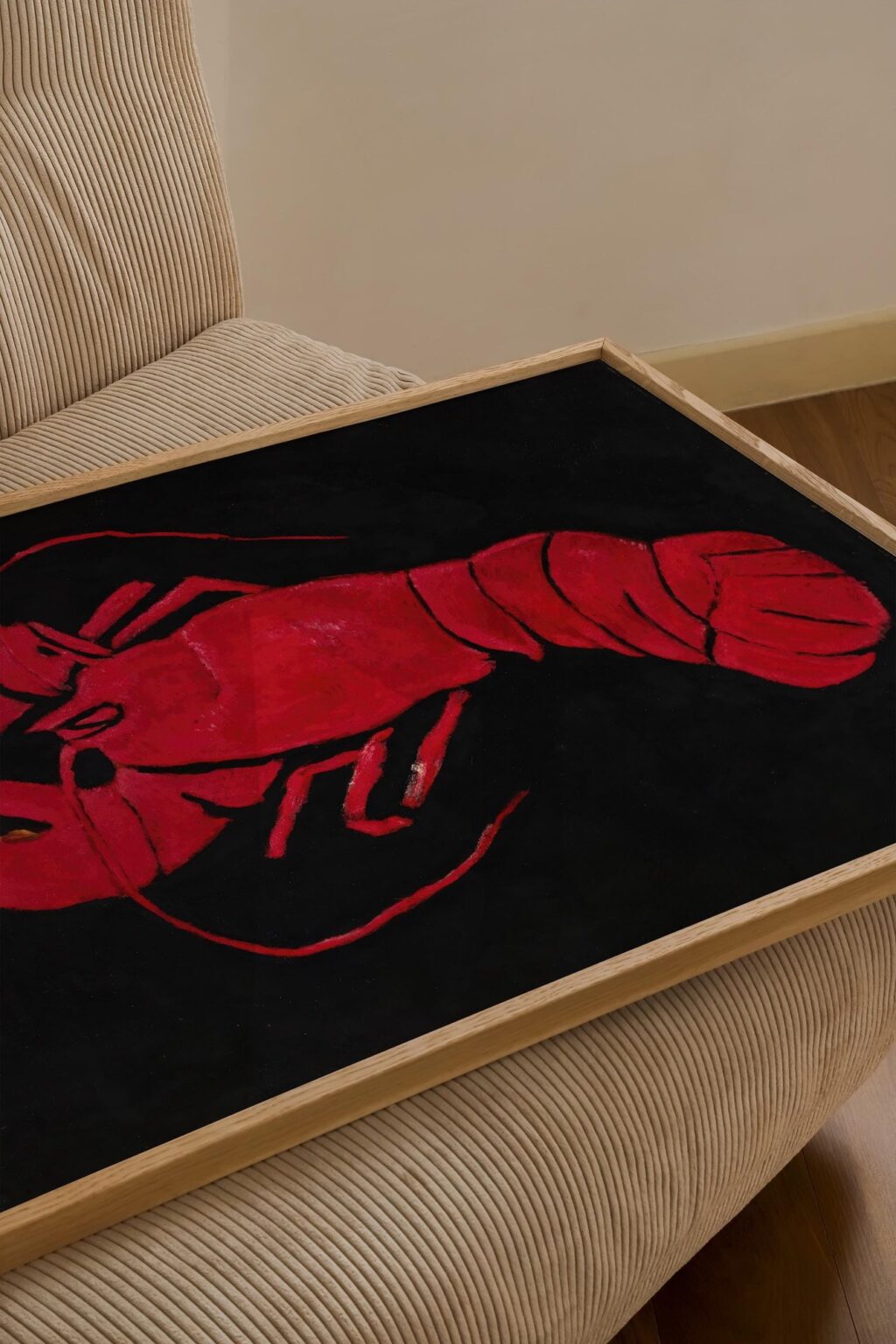 Minimalist Lobster Wall Art