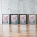 Octopus Pink Teal Wall Art
