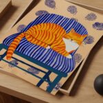 Orange Tabby Cat Print