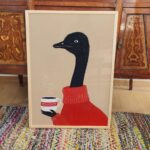 Ostrich Coffee Print