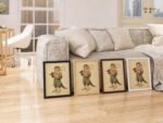 Otter Playing Badminton Print