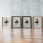 Panda Bathroom Art Print