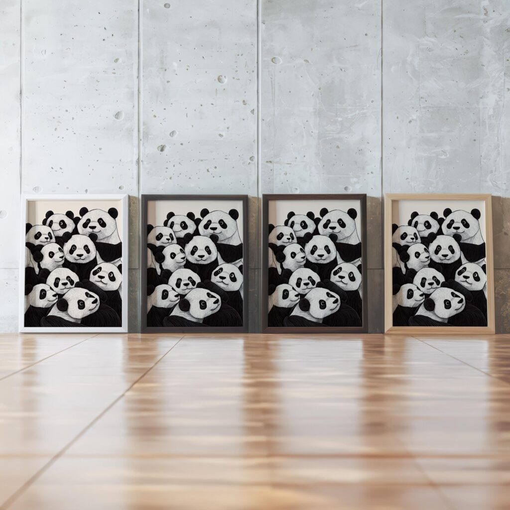 Panda Party Art Print