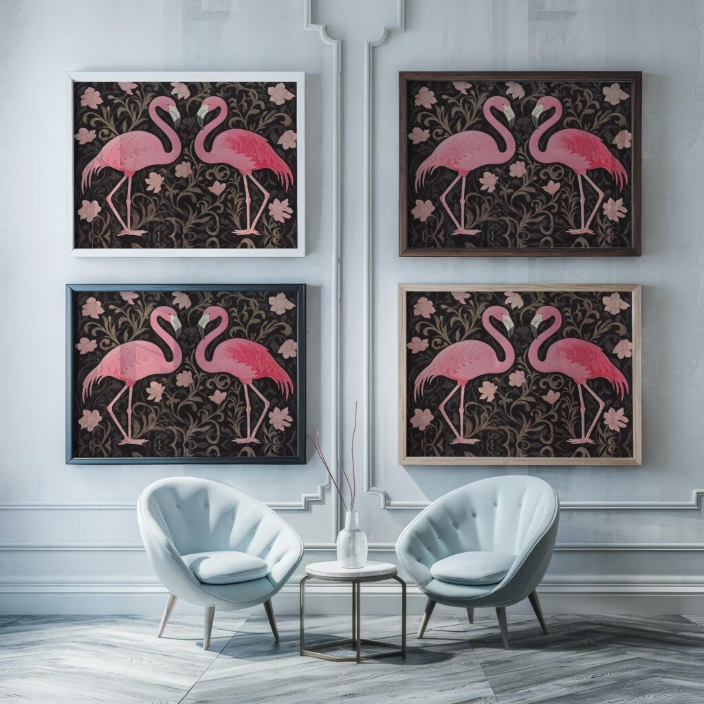 Pink Flamingo Art Print