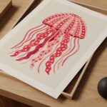 Pink Jellyfish Print