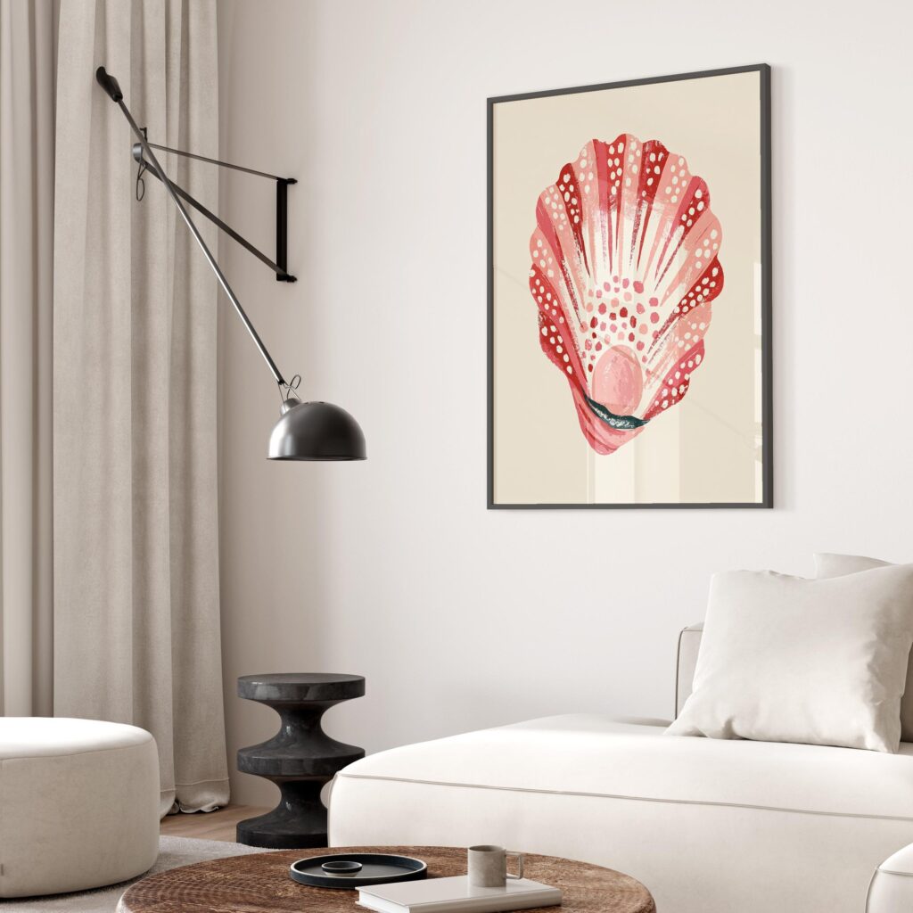 Pink Seashell Print