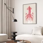 Pink Squid Print
