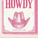 Pink Western Matchbox Howdy Yall Retro Art Print Set