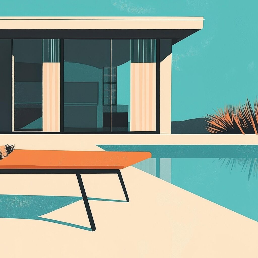 Raccoon Poolside Cocktail Art Print