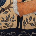 Raven and Fox Whimsical Woodland Print