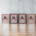Reading Black Cat Print