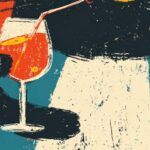 Retro Cat Cocktail Art Print
