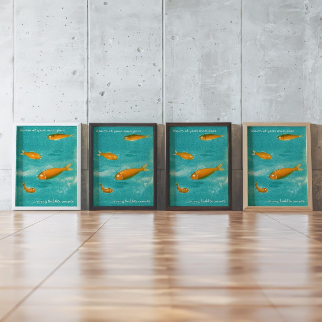 Retro Fish Print