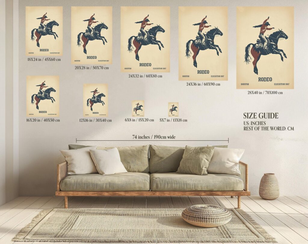 Rodeo Cowboy Art Print