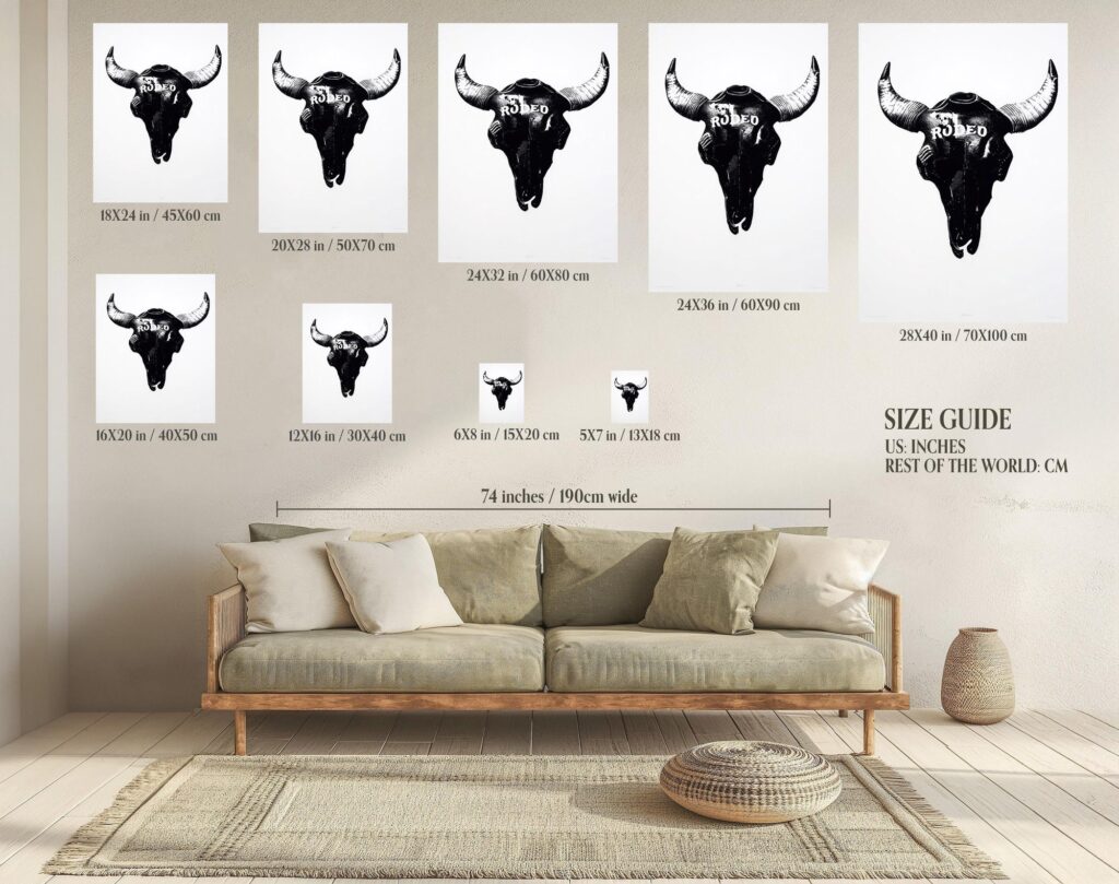 Rodeo Skull Print