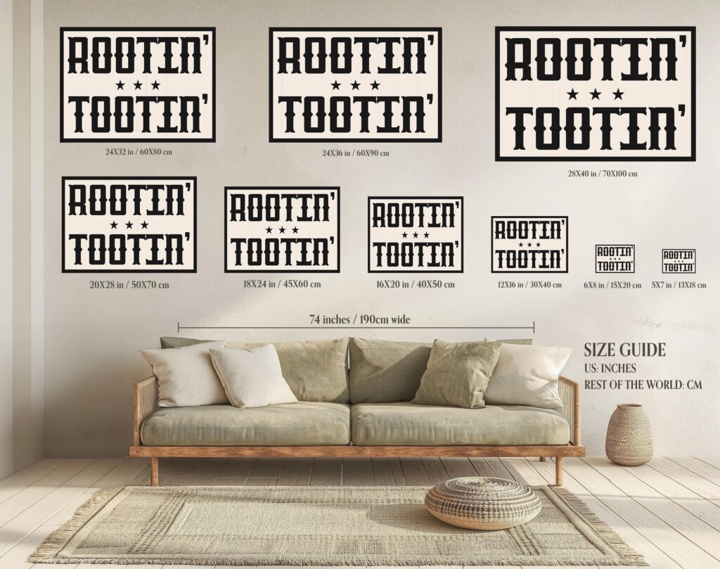 Rootin' Tootin' Western Art Print
