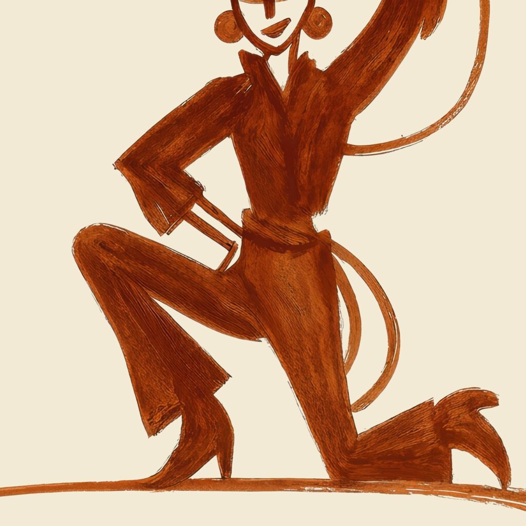 Rust Cowgirl Set of 3 Prints