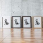 Scribble Dog Minimal Line Print