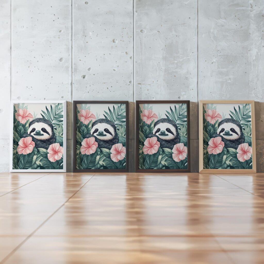 Sloth Nursery Art Print
