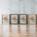 Snail Surf Print