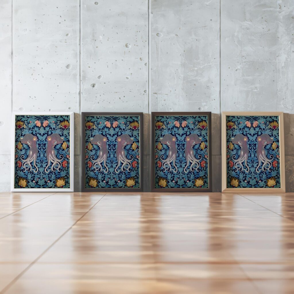 Squid Botanical Wall Art