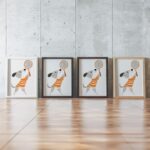 Tennis Dog Nursery Print