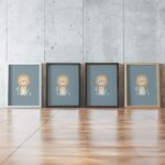 Tennis Lion Nursery Print