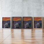 The Scream Cat Munch Art Print