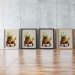 Tortoise Turtle Botanical Print