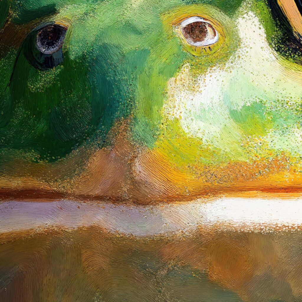 Vibrant Frog Eyes Wall Art