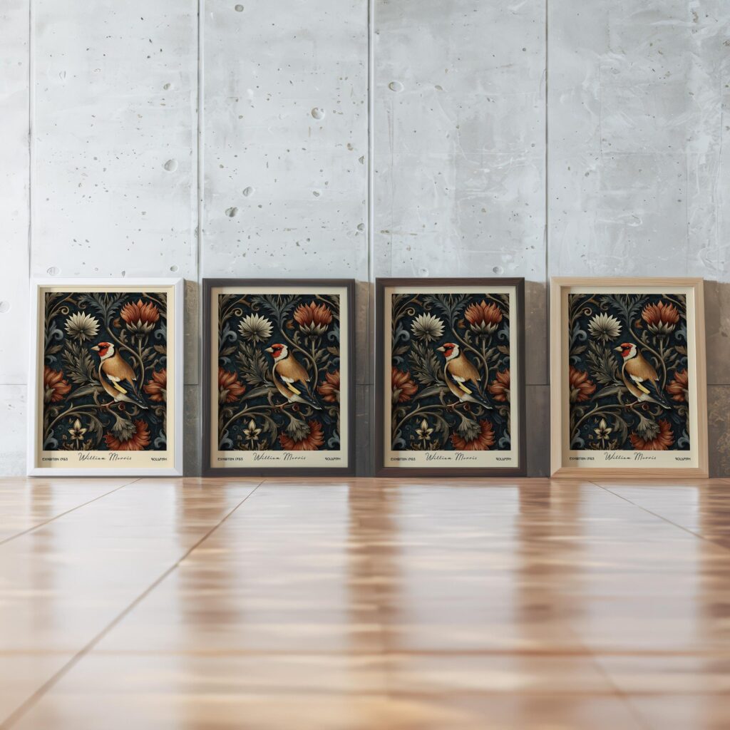 Vintage Bird Botanical Prints Set